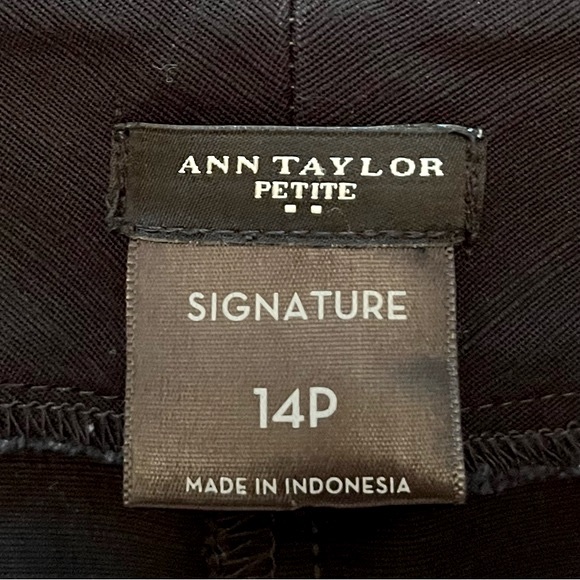 Anne Klein~Women’s Black Cropped Dress Pants~Size 14 Petite~Cotton/Spandex - Picture 7 of 8